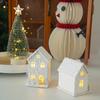 Christmas Glowing Snow House Desk Ornament Christmas Gift 2026 Glowing in The Dark Xams Tree Train Ornament Home Decor