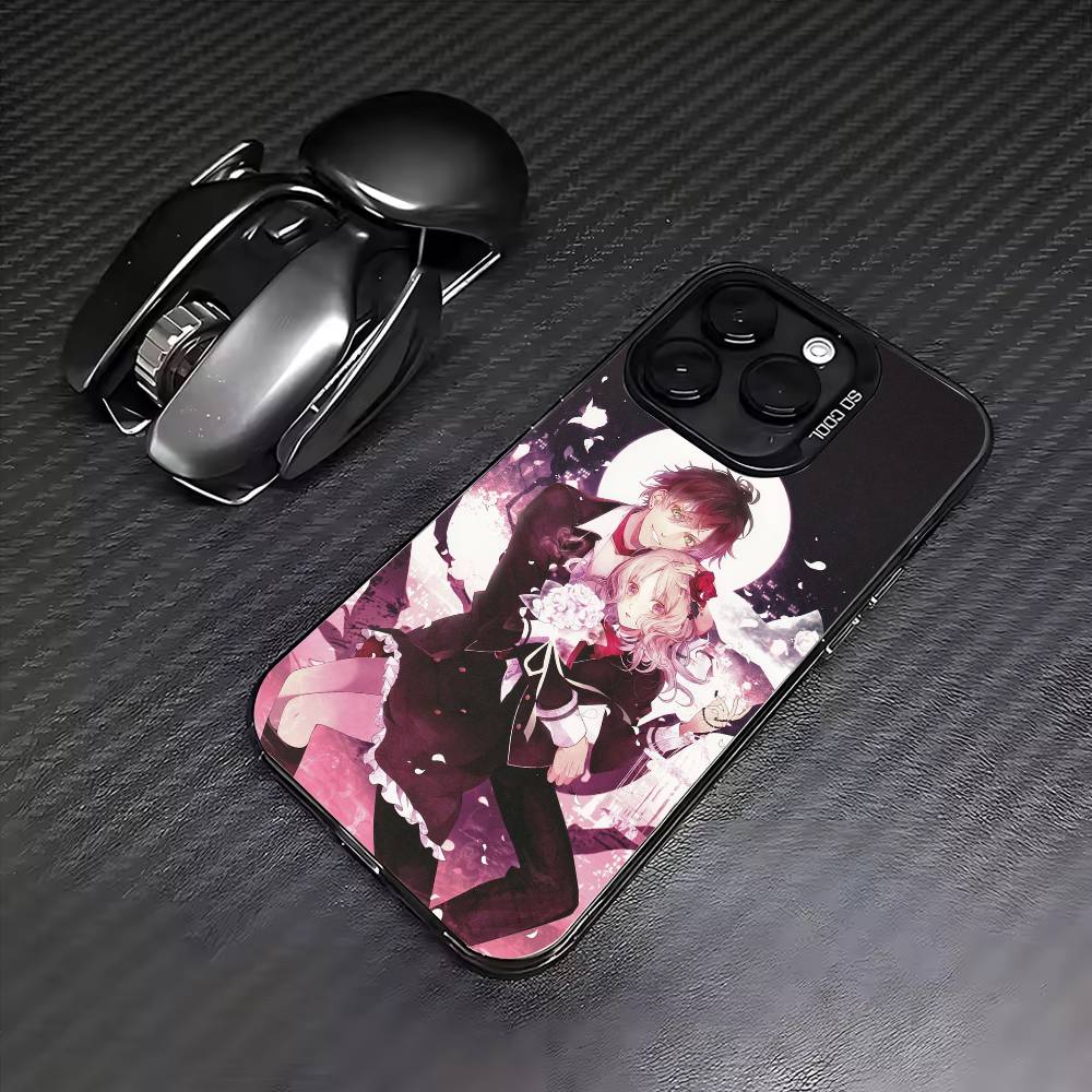D-Diabolik-ks Anime L-Lovers  Phone Case For iPhone17,16,15,14,13,12,11 Plus,Pro Max Colored Silver Plated Inside Cover