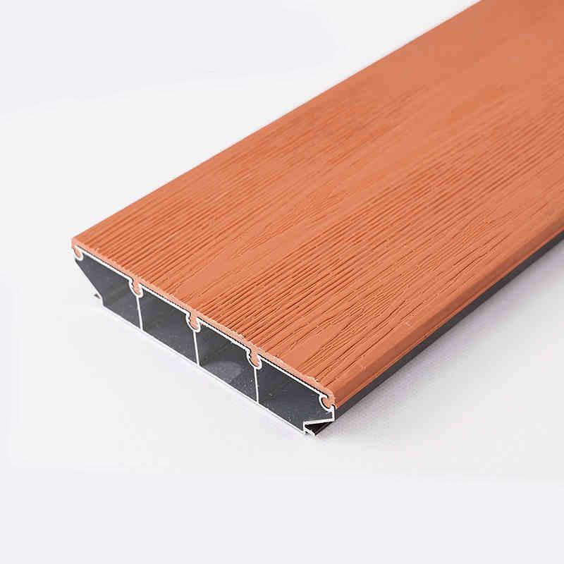 

Modern Square Decking Flooring Wood Grain Aluminum with Waterproof and Anti-Slip Features for Courtyards