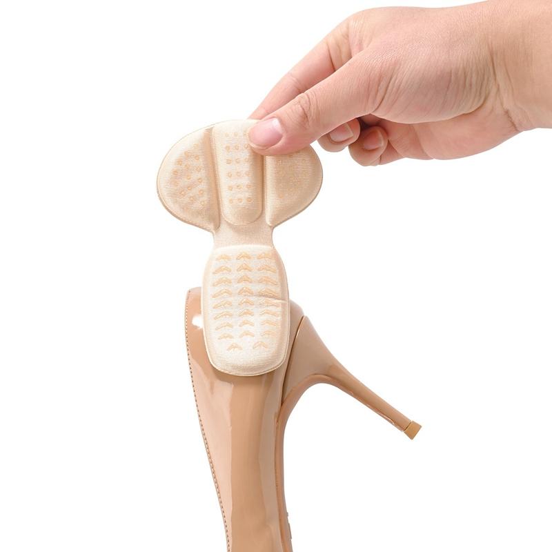 Protection Feet Pads Pain Relief Gel Heel Stickers High Heels Size Reducer Non-slip Shoes Insoles T-Shaped Foot Care Pad 1Pair