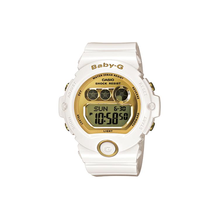 CASIO Women s BABY-G Gold Watch BG-6901-7 BG-6901-7 White Strap