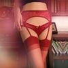 Sexy Black Lace Over-the-Knee Suspender Stockings: Ultra-Thin and Anti-Laddering Design for Women
