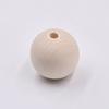 1~200pcs 4~50mm Solid Through-hole Wooden Ball Round Natural Wood Loose Big Hole Beads For DIY Crafts Woodcraft DIY Making