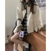 New Spring and Autumn Retro Splicing Korean Style Loose Jacket Women's Long Sleeve Top