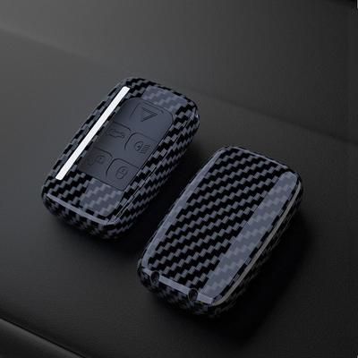 Patrón de fibra de carbono Funda para Llave de Coche Cubierta Remota Soporte de Carcasa Para Land Rover Range Rover Sport Evoque Freelander Velar Discovery