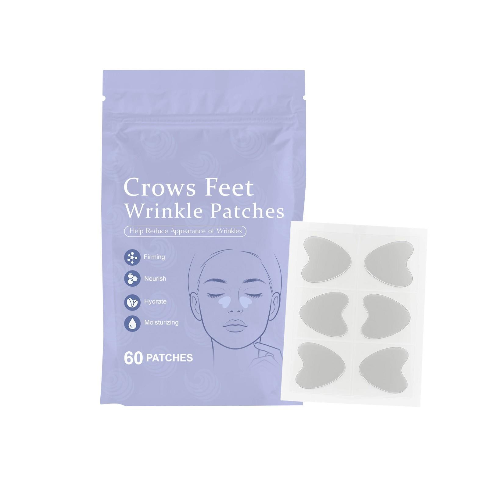 

Патчи от морщин гусиные лапки Укрепляющие коллагеновые патчи Поддерживают кожу увлажненной Патчи для ухода за лицом One Size белый