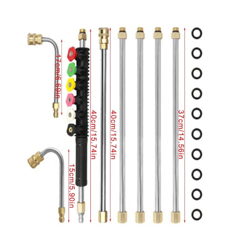 Uprgades Pressure Washer Gutter Cleaning Attachment Extendable Wand Set Pressure Washer Extensioner For Car Maintenance