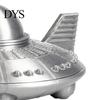 Compact Desktop Space Decor 3D Printed UFO Model Figurine, Sci-Fi Spacecraft Decor, One-Piece Craft with Clear Texture, Mini Ornament for Desk Display