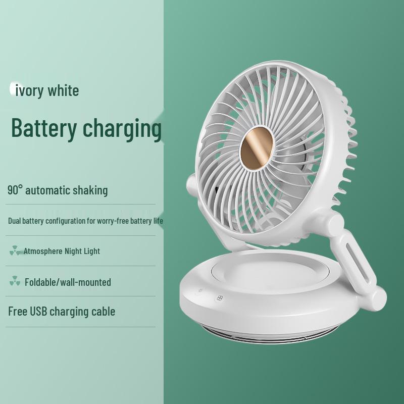 Portable USB Mini Desktop Fan – Folding & Swivel Design for Student Desks 6 inch