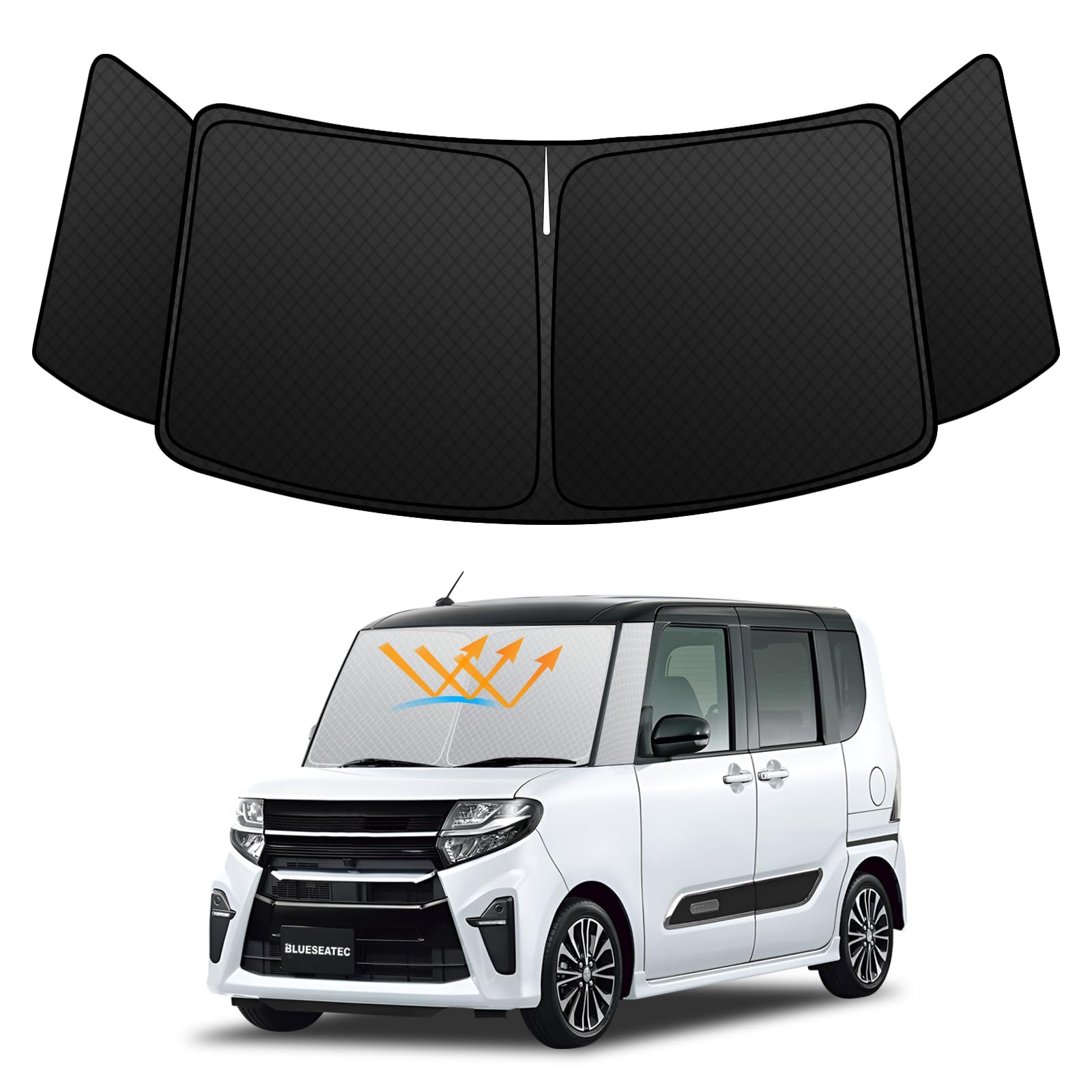 

Daihatsu Tanto Серия LA650 Текущие модели LA660S и Солнцезащитный козырек на лобовое стекло с УФ-защитой Без присосок Светоблокирующий и Летний УФ Легкая установка и