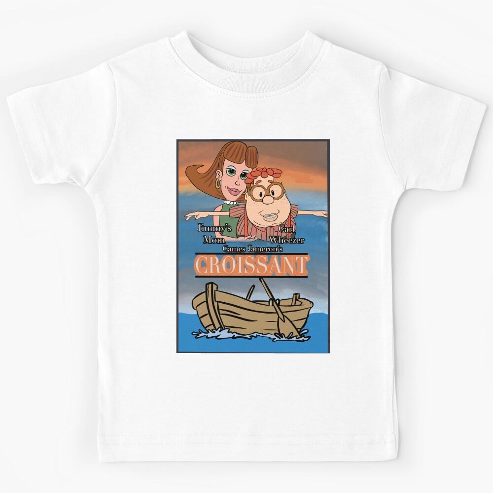 Carl Wheezer and Jimmy s Mom star in Croissant - Movie Poster Parody Kids T-Shirt 110