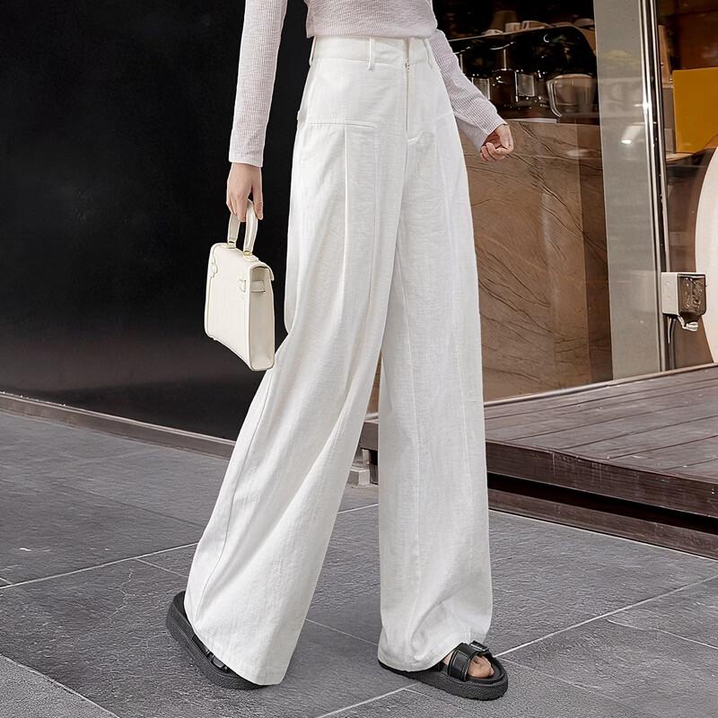 Women's High-Waisted Wide-Leg Casual Pants