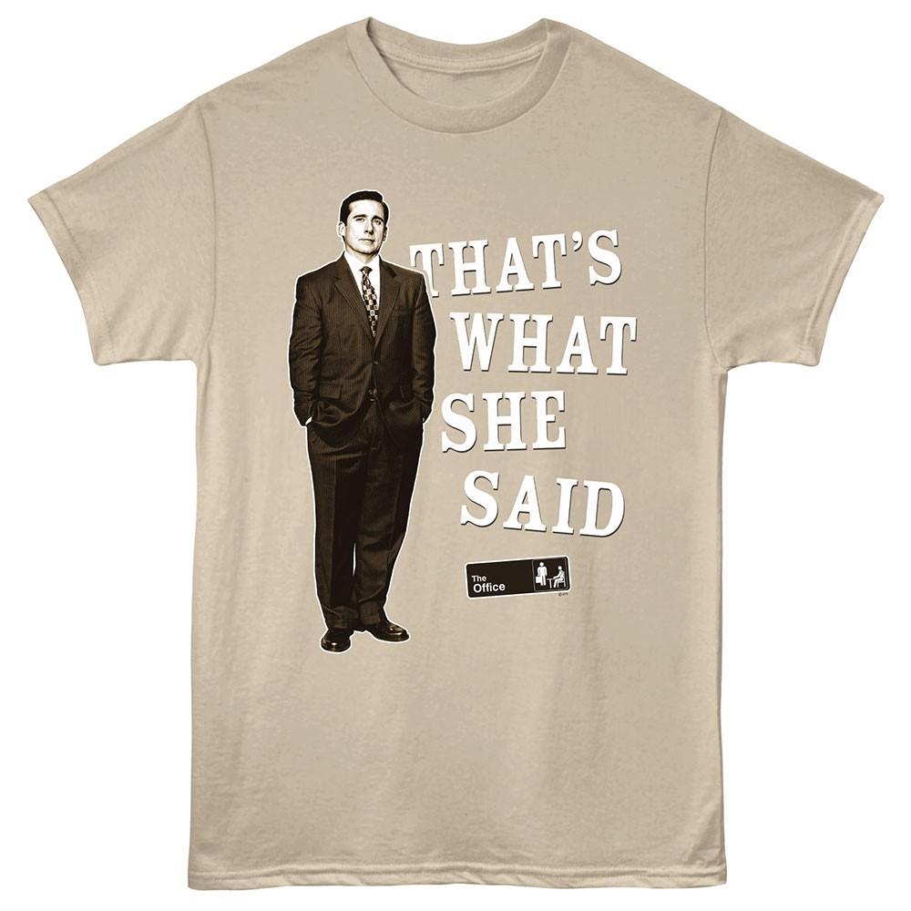 The Office TV Show Michael Scott That s What She Said Men s T Shirt S