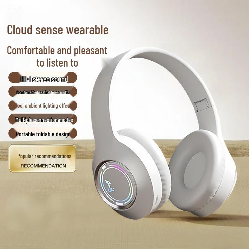 M3 Wireless Bluetooth Noise-Canceling Headset with Breathable Earcups & Ultra-Long Battery Life