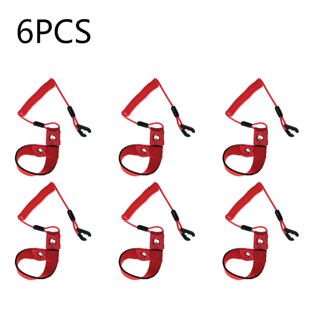 1-10pcs Marine Outboard Engine Boat Motor Kill Stop Switch Reminder Rope Engine Motor Kill Stop Switch Safety Lanyard for Yamaha