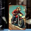 Moto metal interior plaque in the garage in the bar on the wall 20x30cm