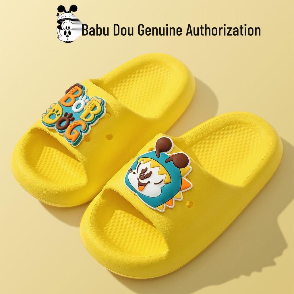 Babudou Kids' Cartoon Flip-Flops: 2026 Summer Non-slip Sandals for Boys & Girls