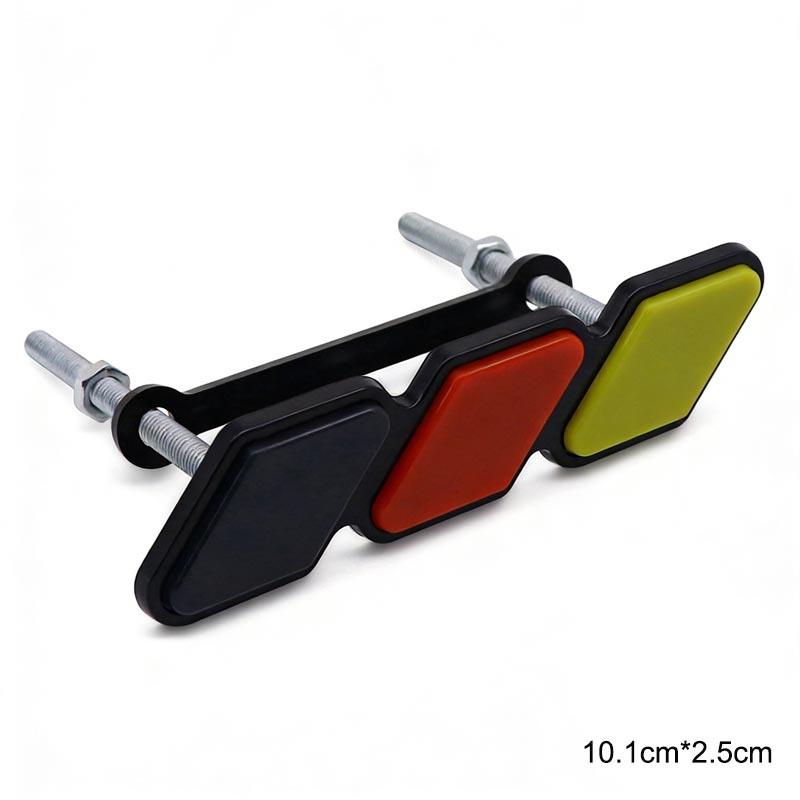 3D ABS Tri Color Decorative Sticker For Toyota Tundra Superb, Volkswagen Fiat Peugeot Grille Modification Accessories