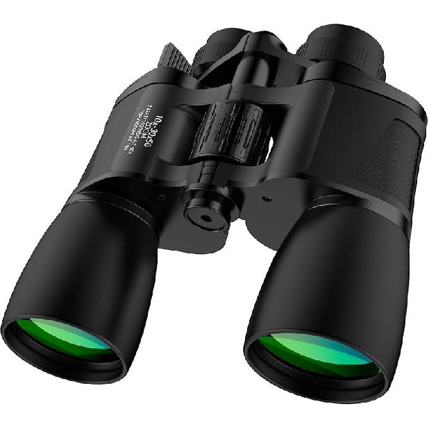 MLight 10-30X50 Zoom Binoculars for Adults, High Powered Military Binoculars for Bird Watching, Hunting, Outdoor, Hiking, Concerts Large