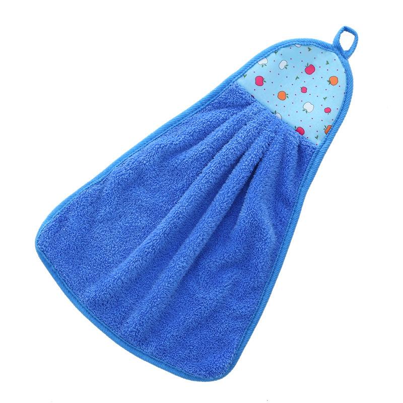 Coral Fleece Absorbent Cartoon Hand Towel - Cute, Hangable, Lint-Free