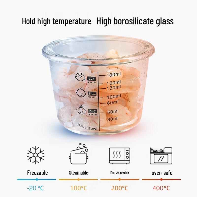 Ruhahan Glass Baby Food Storage Box