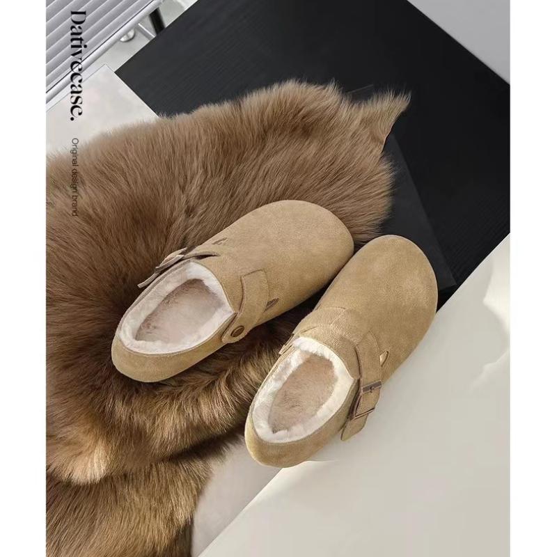 

Туфли Женские Балетки Круглый Носок Повседневные Женские Кроссовки Слипоны Лоферы Мех Платье Новые Зимние Ретро С Открытым Подъемом Тапочки Женские 40