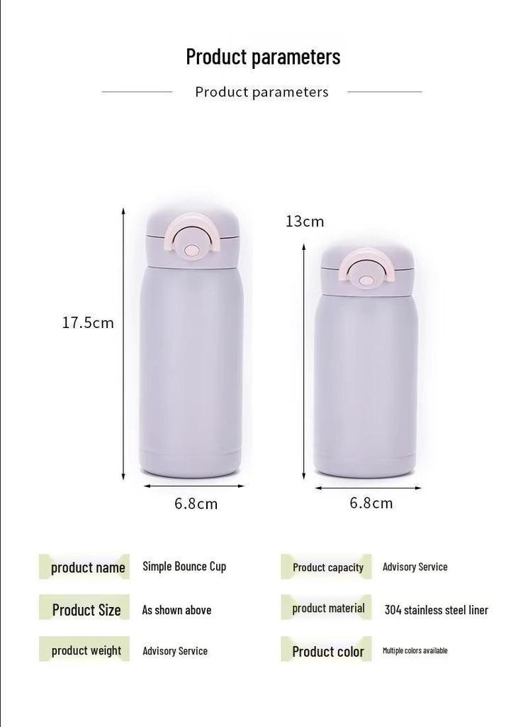 Mini Bounce Pocket Cup: Stainless Steel Vacuum-Insulated for Outdoor and Promotional Use