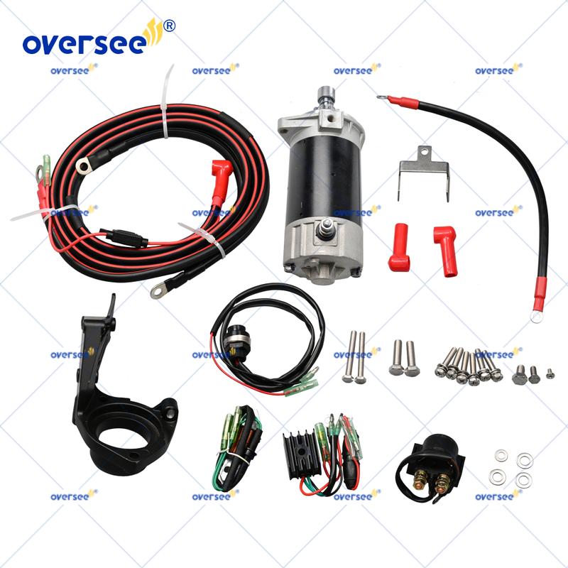 Oversee 689 61N 61T Electric Starter Kit for YAMAHA Outboard 25HP 30HP Outboard Engine