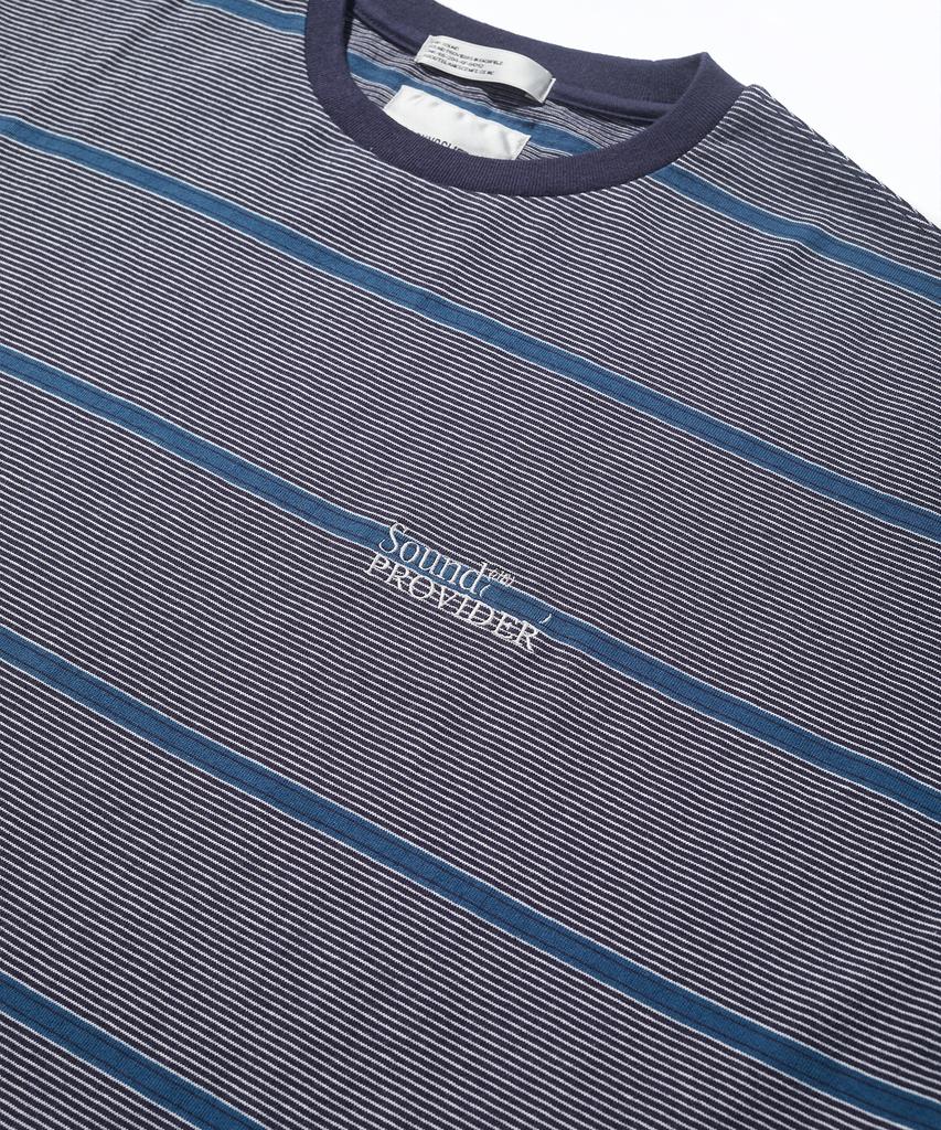 SOUNDSLIFE Db Stripe T-Shirt Blue