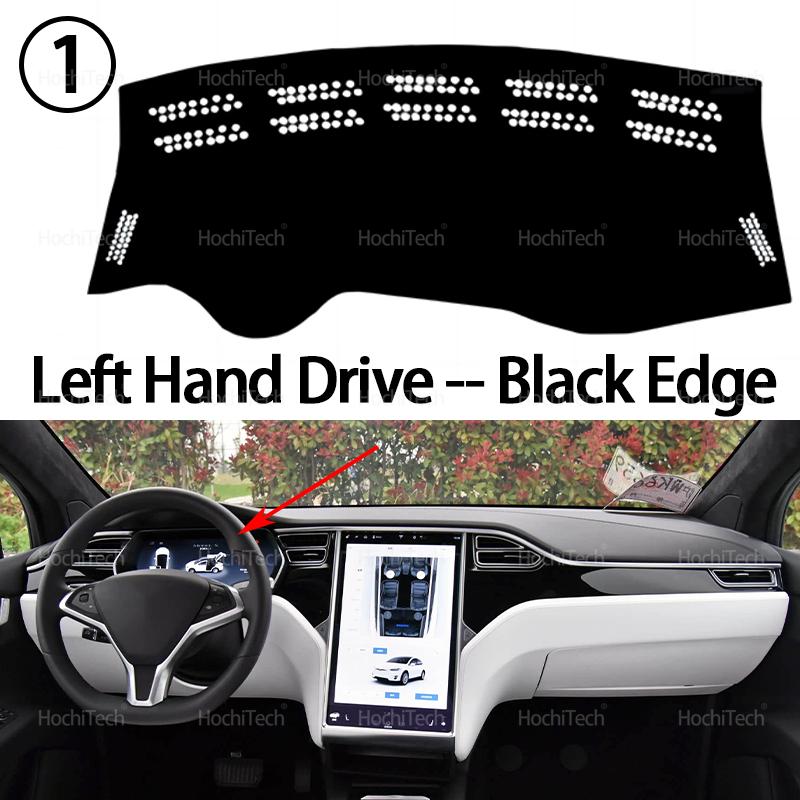 Dashboard Cover Protective Pad Dash Board Sunshade Carpet Anti-UV Dashmat for Tesla Model X 2016 2017 2018