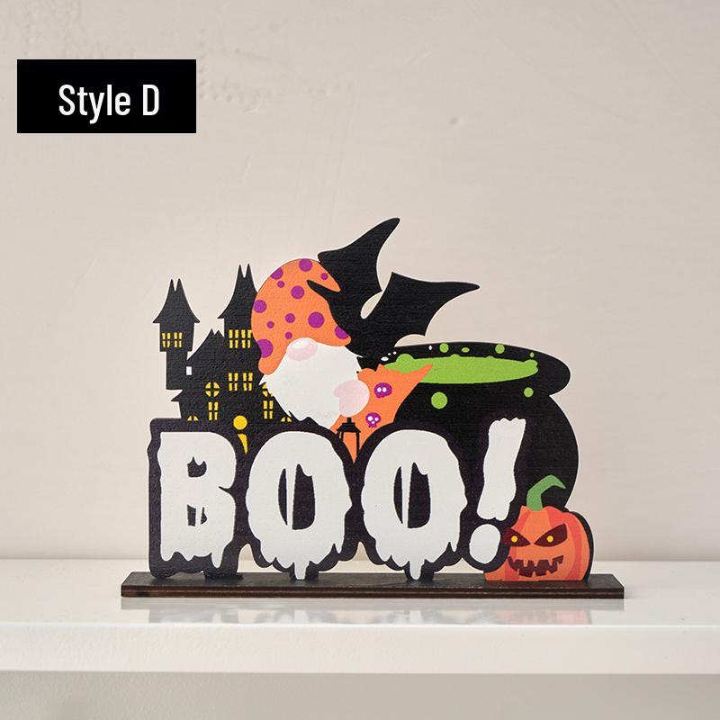 Halloween Cartoon Pumpkin Desktop Ornaments: Creative Decorations for Festive Scenes and Photo Props