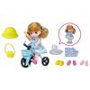 TAKARA TOMY "Licca-chan LG-13 Miki-chan Maki-chan Niconico-san Rinsha" Dress-up Doll, Play House Toy, 3 Years Old and Up, Passed Toy Safety Standards,