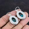 Copper Chrysocolla Earring Real Gemstone Earring Handmade Earrings 925 Sterling Silver Earring Very Pretty Chrysocolla Jewelry Gift For Wife