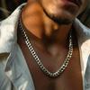 5/7/9mm Thick Cuban Chain Necklaces for Men Women,Simple Miami Curb Links Collar,Waterproof Stainless Steel Unisex Chain