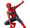 Halloween Iron Spider cos suit red, black and gold striped bodysuit adult and children hero costume