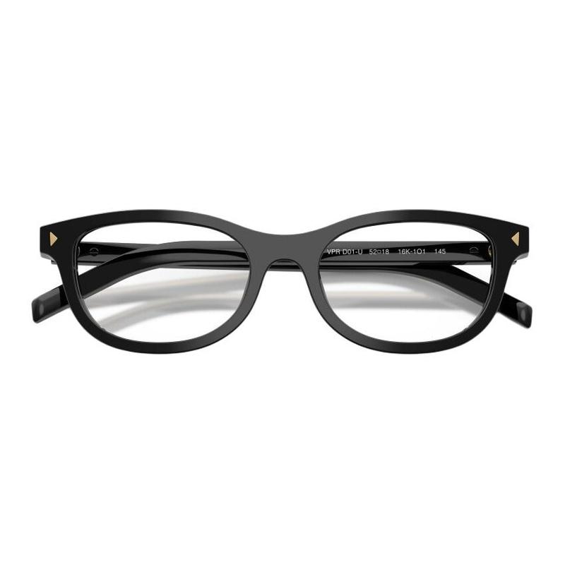 Prada Brand Logo Design Acetate Square Optical Glasses Women Black Black 50 basic packaging-glasses case + packaging box