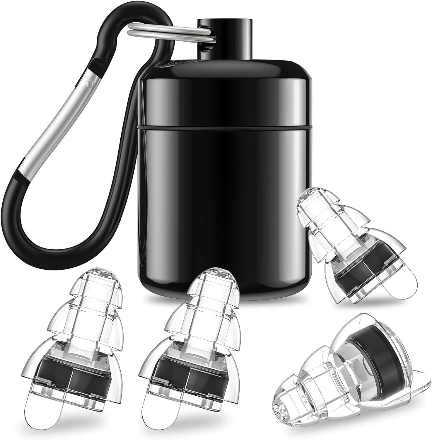 

Высококачественные звукоизоляционные силиконовые беруши с фильтром и водонепроницаемым футляром для хранения музыки и полетов