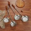 Stainless Steel Strainer Spoon for Scooping Noodles, Large Filter Screen, Hot Pot Dumpling Spoon, Chef's Deep-frying Thickened