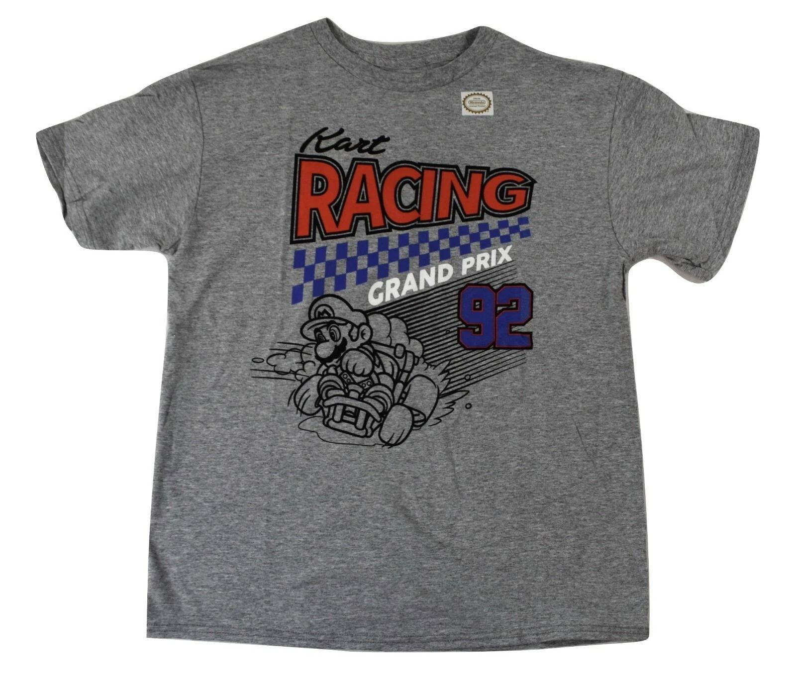 Mario Kart Youth Boys Kart Racing 92 Grand Prix Tee Shirt New S, M, L, XL M
