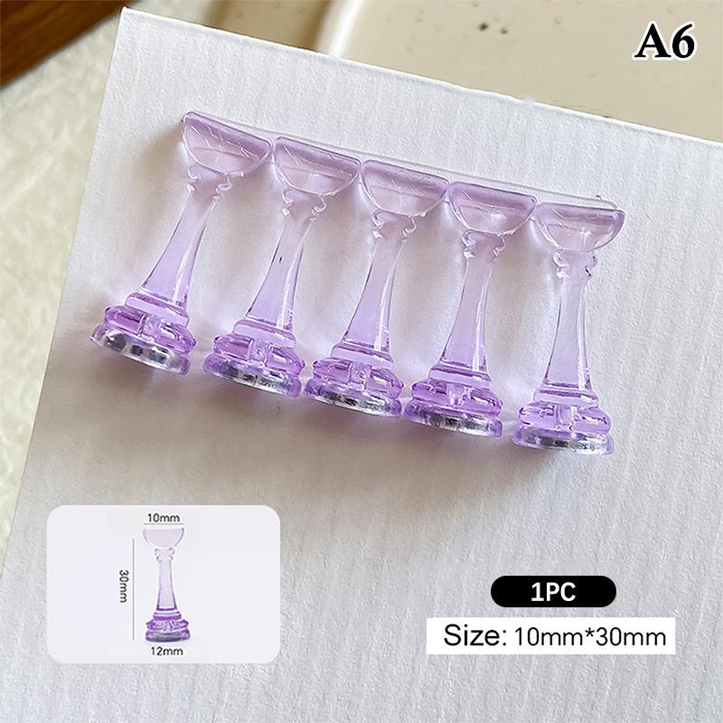 

1 шт. Акриловая подставка для ногтей, держатели для типсов, в форме шахматной фигуры, для DIY, магнитная, для тренировки, для демонстрации, инструмент для маникюра для салона A6