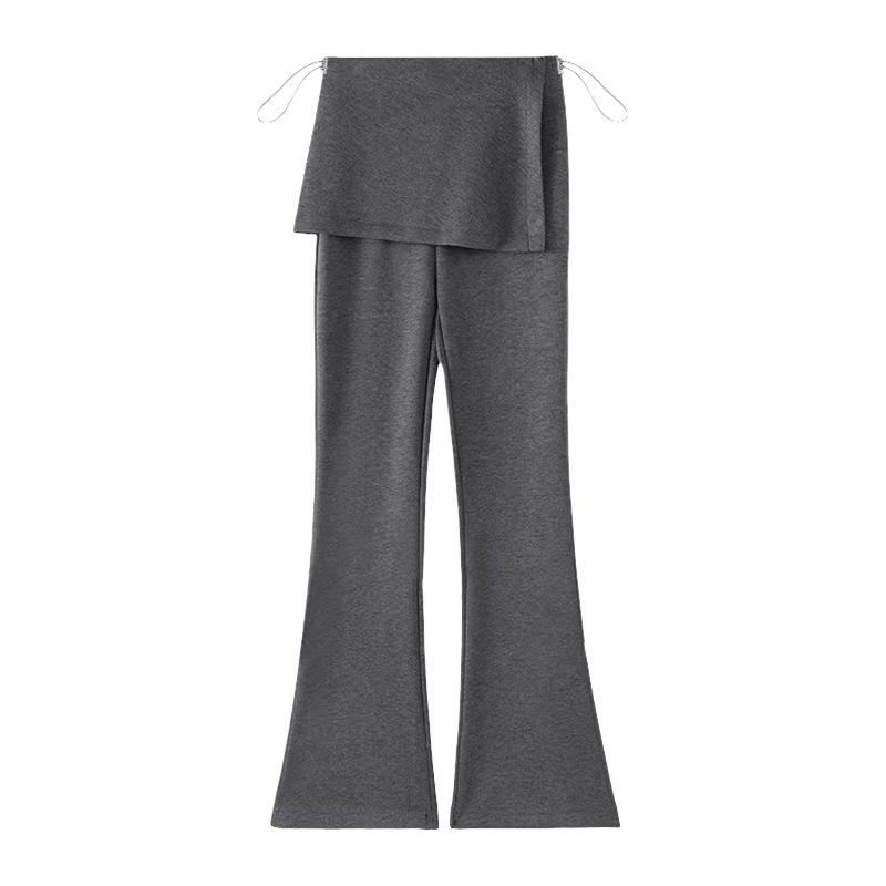 2026 Spring/Summer Maternity Slimming Micro Flare Butt Cover Two-Piece Casual Pants
