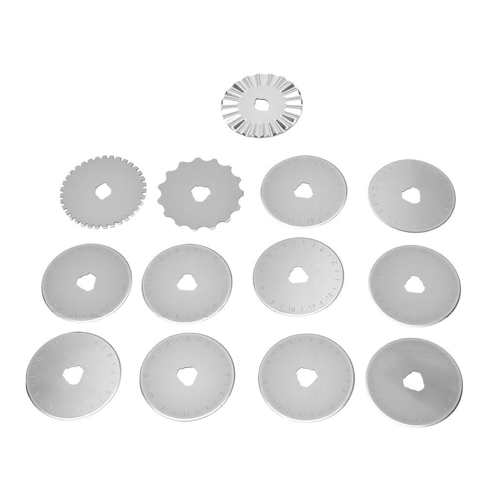 13Pz Lame Rotanti 45mm Ricambio per Taglio Tessuto Quilting Cucito Taglio Carta Arte Artigianato Scrapbooking