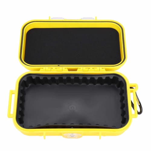 VGEBY Waterproof Case, Small Item Toolbox, Waterproof Hard Case with Rubber Mat, Impact and Abrasion Resistant, Pressure Valve, Waterproof Sealed Box,