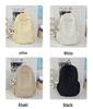 Korean Style Lightweight Backpack - Versatile Solid Color for Students and Women