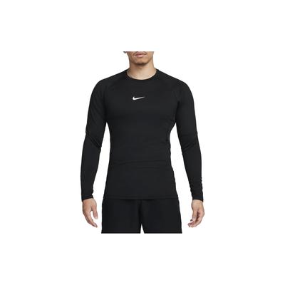 Unifarbenes Rundhals Langarm Pullover T-Shirt Herren Tops Schwarz FB7983-010