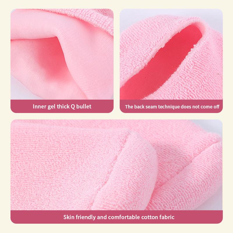 1Pair Multi Colored Essential Oil Moisturizing Socks Gloves For Dry Cracked Feet Nourishing Skin Lubricating Foot Care Massage