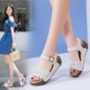 Fashion Women Sandals Wedge Heels Sandals Summer Shoes For Women Elegant Heeled Sandalias Mujer Summer Footwear Female Wedges Shoes New