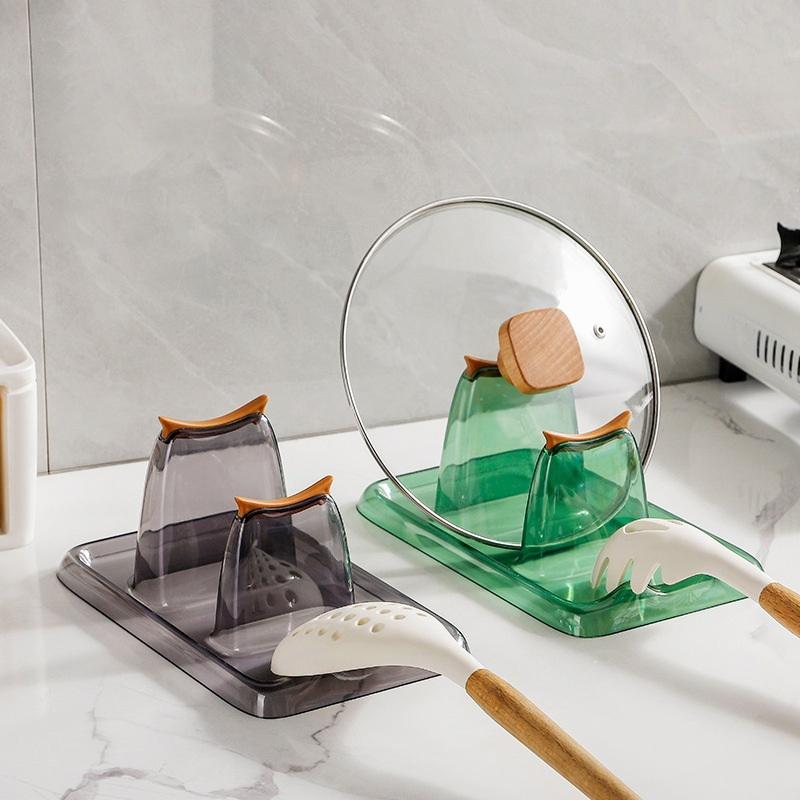 1 Kitchen Spatula Holder, Pot Lid Holder, Countertop Shovel, Spoon Holder, Soup Spoon Mat, Chopstick Holder, Soup Spoon