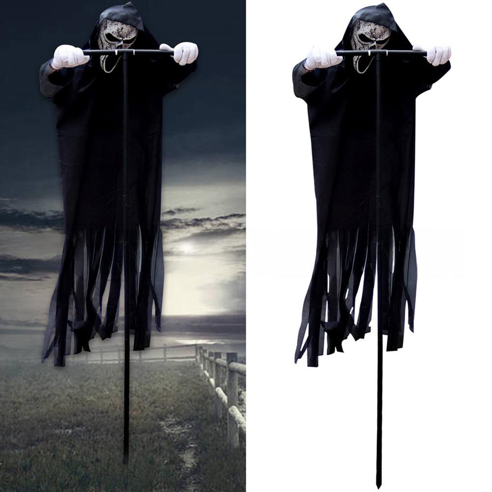 Scream Gruselige Vogelscheuche Halloween Geist Terror Erschreckende Hofdekoration Bauernhof Requisiten Spukrasen Ornament
