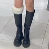 Women's Autumn Long Socks Knitted Foot Cover Leg Warmers Winter Protector Stocking Legging Non-Slip Home Ladies Socks